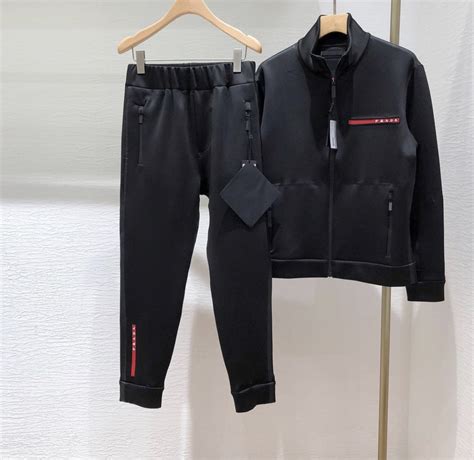 prada track suit|prada tracksuits for men.